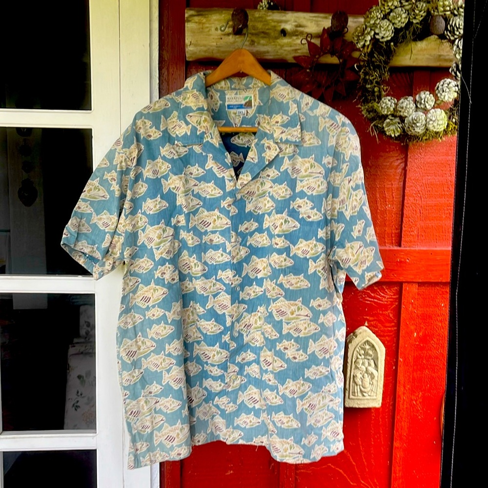 MAKAPUU SPORTEWEAR ALOHA SHIRT 3XL Made